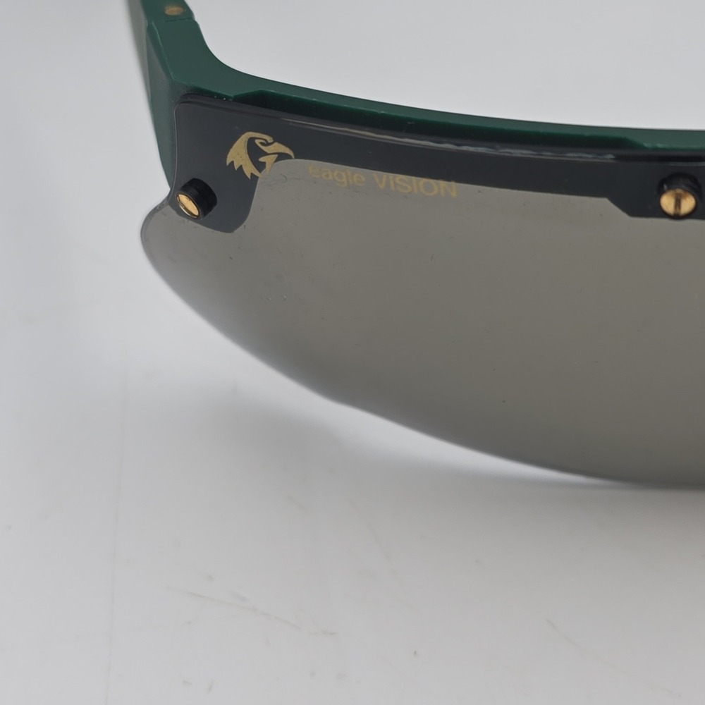 RARE Vintage Bolle Eagle Vision Sunglasses Jaguar Green Frames With Case - Picture 2 of 10